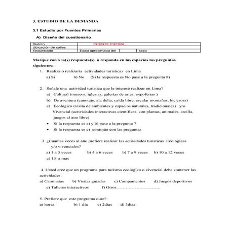 Cuestionario proyectos