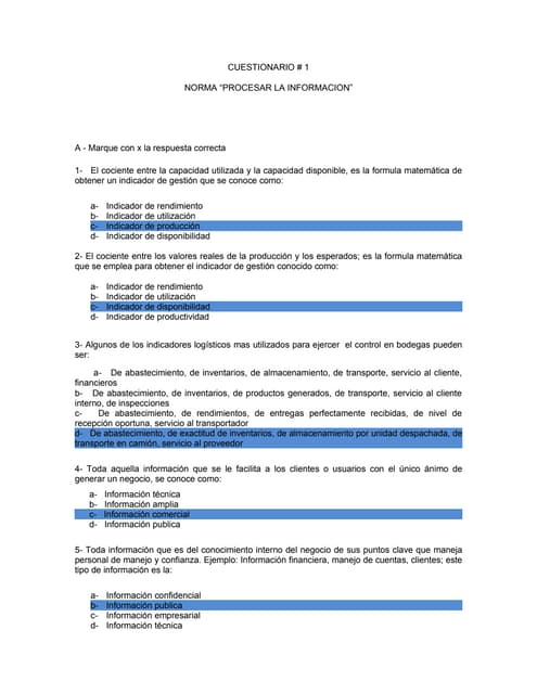 Cuestionario resuelto tics