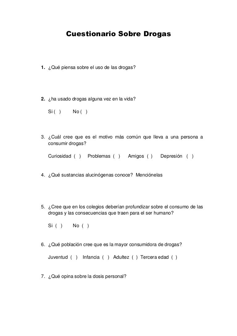 preguntas abiertas sobre la drogadiccion cuestionario sobre drogas preguntas abiertas sobre la drogadiccion cuestionario sobre drogas