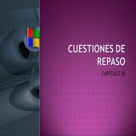 cuestiones de repaso capitulo 20