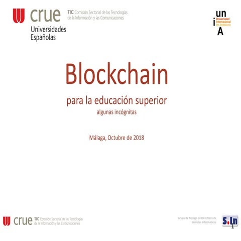 Cuestiones blockchain cruetic malaga oct 2018