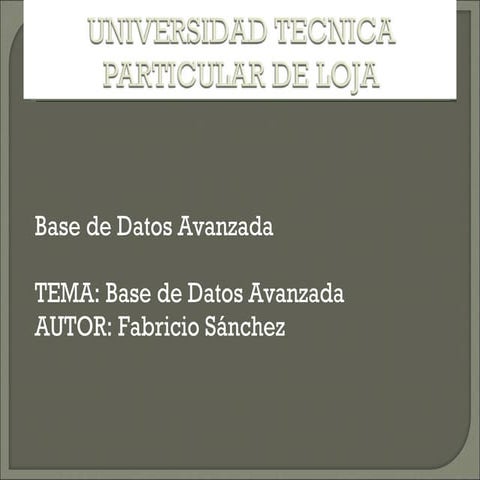 Gestion de transacciones