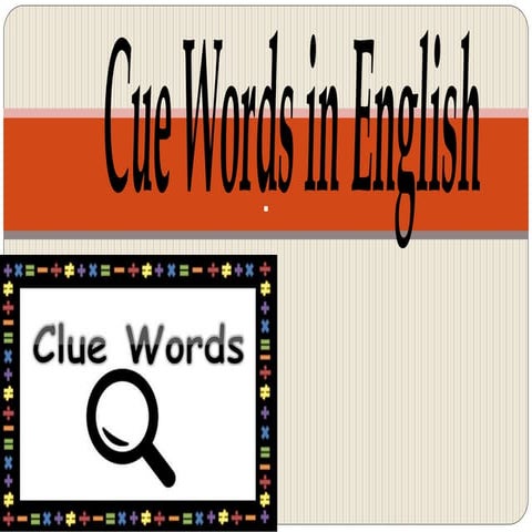 Cue words