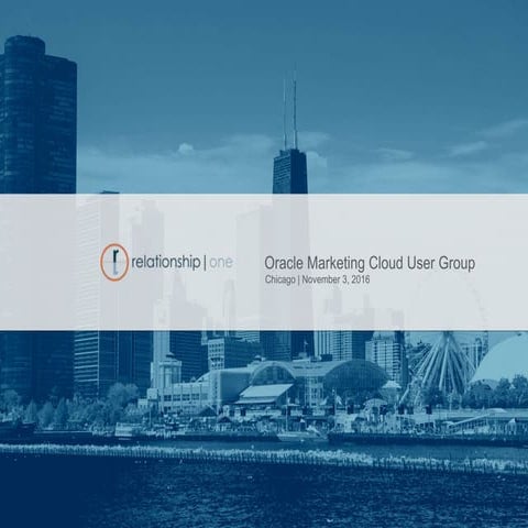 Chicago Oracle Marketing Cloud User Group - November