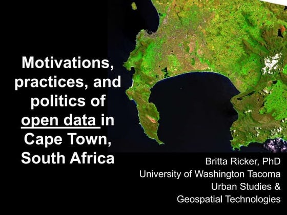 Britta Ricker, Ph.d. presentations