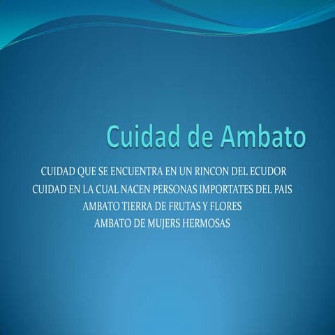 Cuidad de ambato
