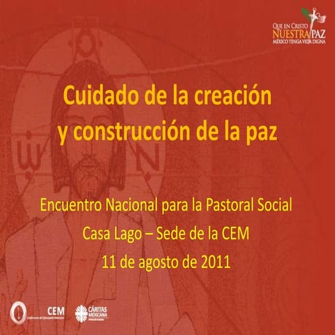 Cuidado de la creación y construccion de la paz