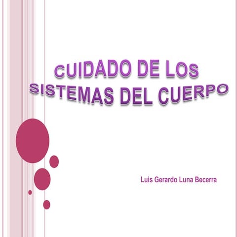 Cuidado de los sistemas de cuerpo 