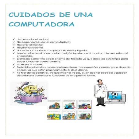 Cuidados de una computadora