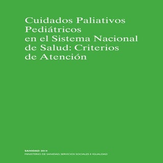 Cuidados Paliativos Pediatricos SNS...