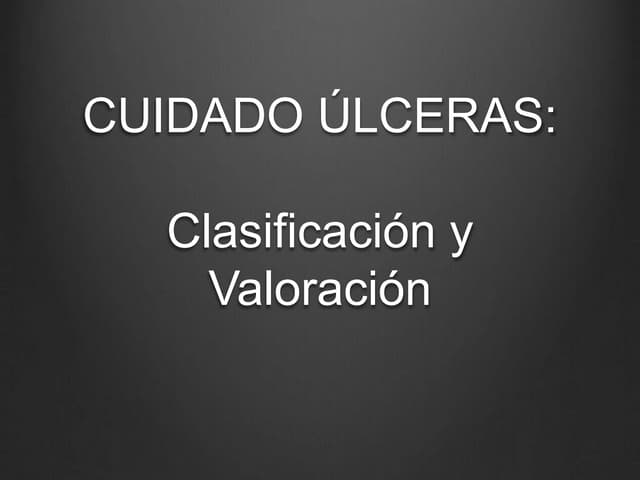 Cuidado ulceras por presion