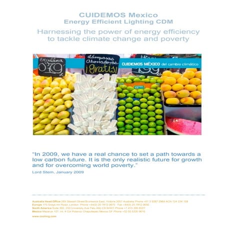 Paul Ostling: CUIDEMOS Mexico Energy Efficient Lighting CDM