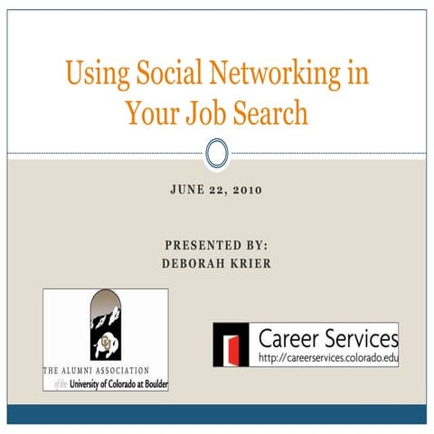 CU Job Presentation-6-22-10