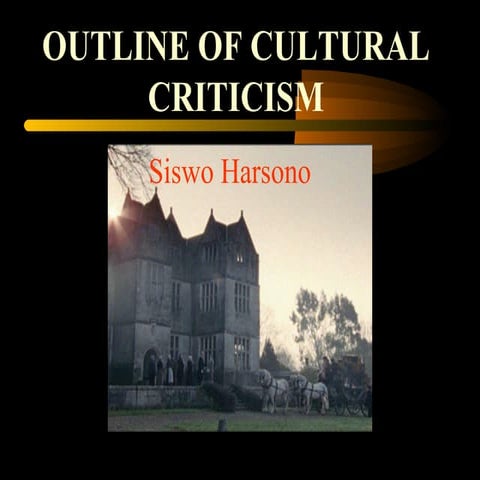 Cultural Criticism