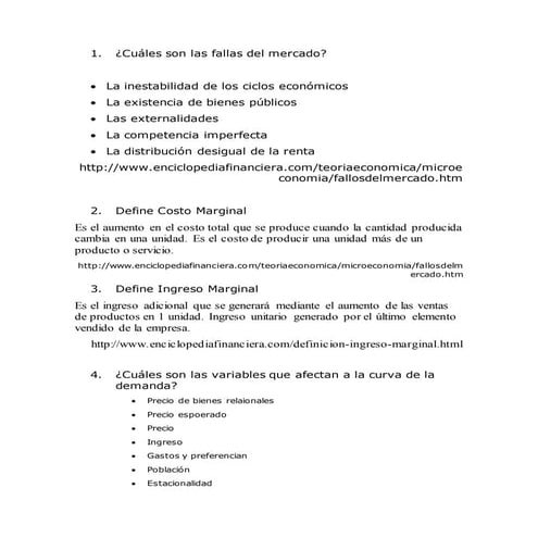 El mercado | PDF
