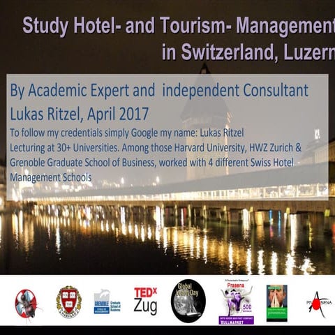 Study Hotel & Tourism and Culinary Management in Switzerland Luzern