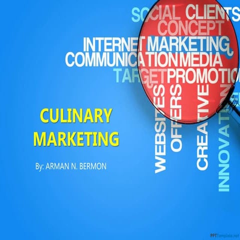 Culinary marketing final