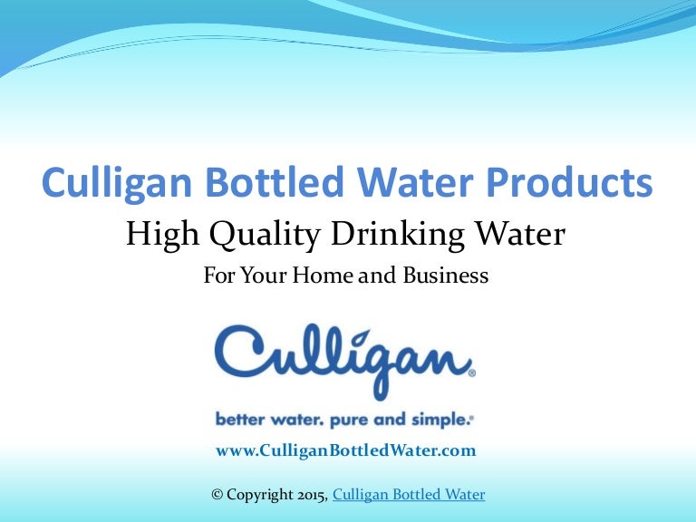 Culligan Bottled Water Products