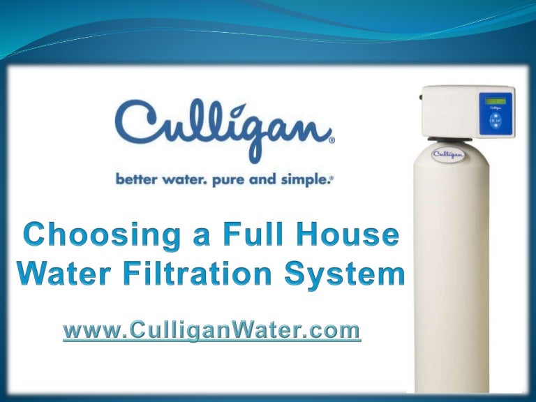 Culligan Water Home Water Filtration Systems