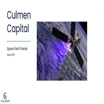 Culmen Capital Space Tech Investment Trends