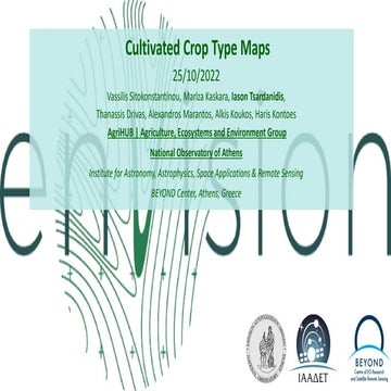 Cultivated Crop Type Maps 