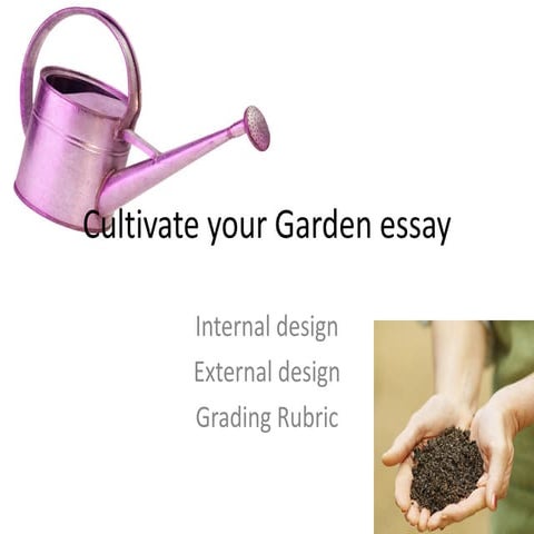 Cultivate Your Garden