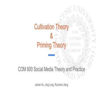 Cultivation theory and Priming theory
