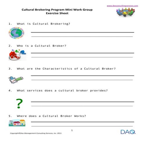 Cultural Brokering Mini Work Group