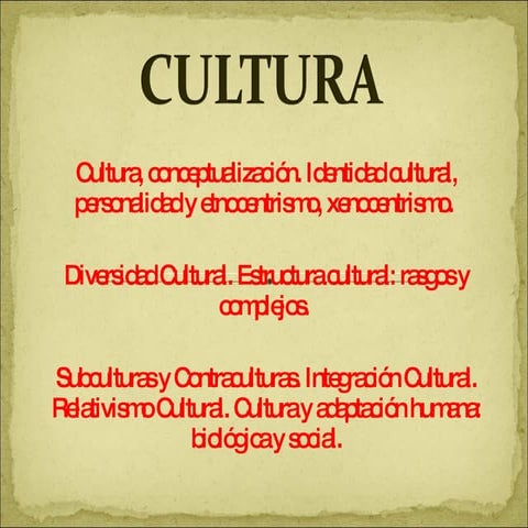 Cultura