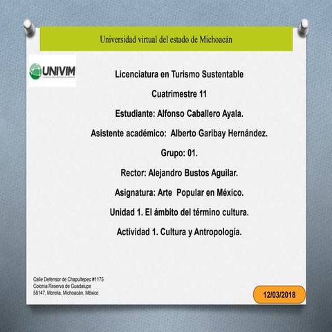 Cultura y Antropología