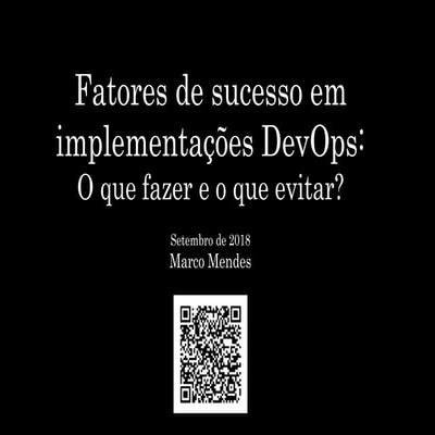 Fatores de Sucesso em Implementações DevOps