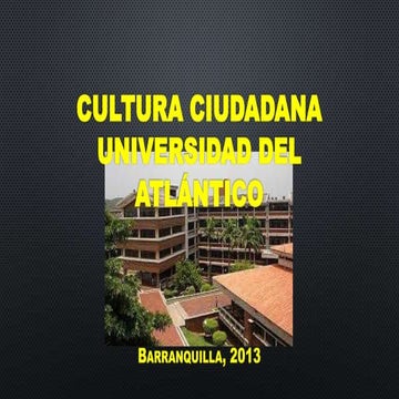Cultura ciudadana Universidad del Atlántico