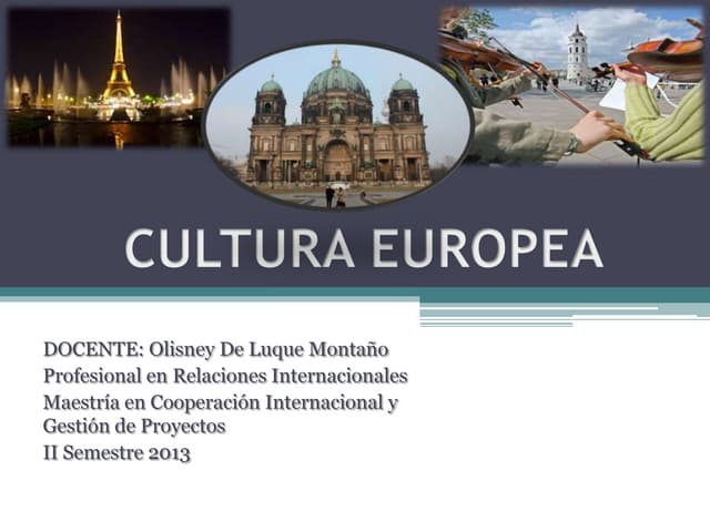 Cultura europea | PPT