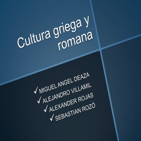 Administracion griega y romana
