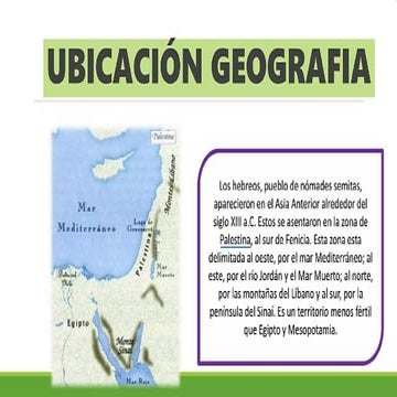 CARACTERISTICAS RESALTANTES DE LA CULTURA HEBREA