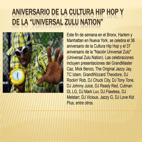 Historia del hip hop | PPTX