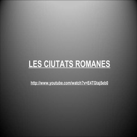 Cultura i civilitzacio romana