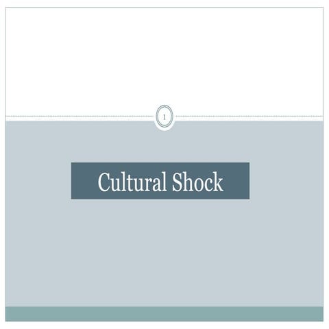 Cultural shock