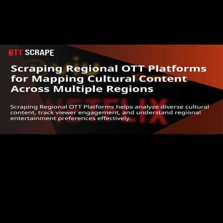 Cultural Analysis Data By Scraping Regional OTT Platforms.pptx