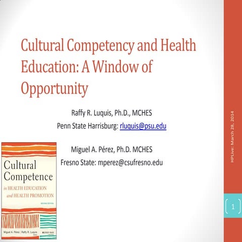 Cultural Competency and Health Education