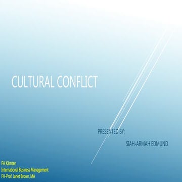 Cultural Conflict 