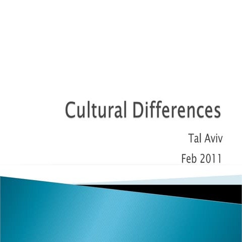 Cultural differences