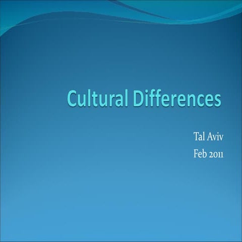 Cultural differences pt3