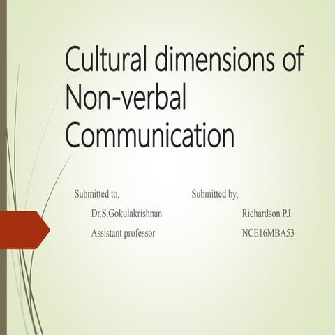 Cultural dimensions 