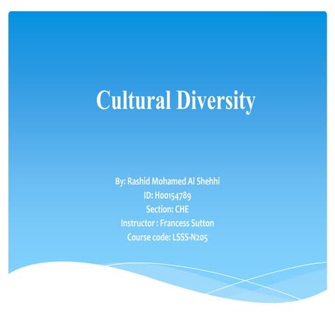 Cultural diversity