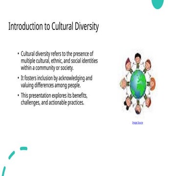 Topic is Cultural Diversity. Cultural diversity.pdf