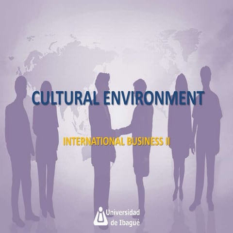 Cultural Environment