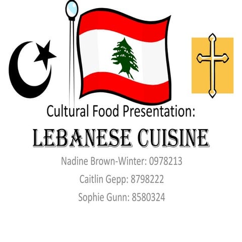 Cultural food presentation final