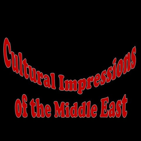 Cultural impressions of the middle east 2011