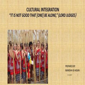 Cultural integration